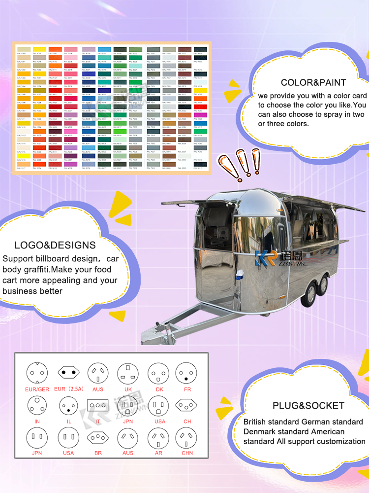 Stainless Steel Food Trailer